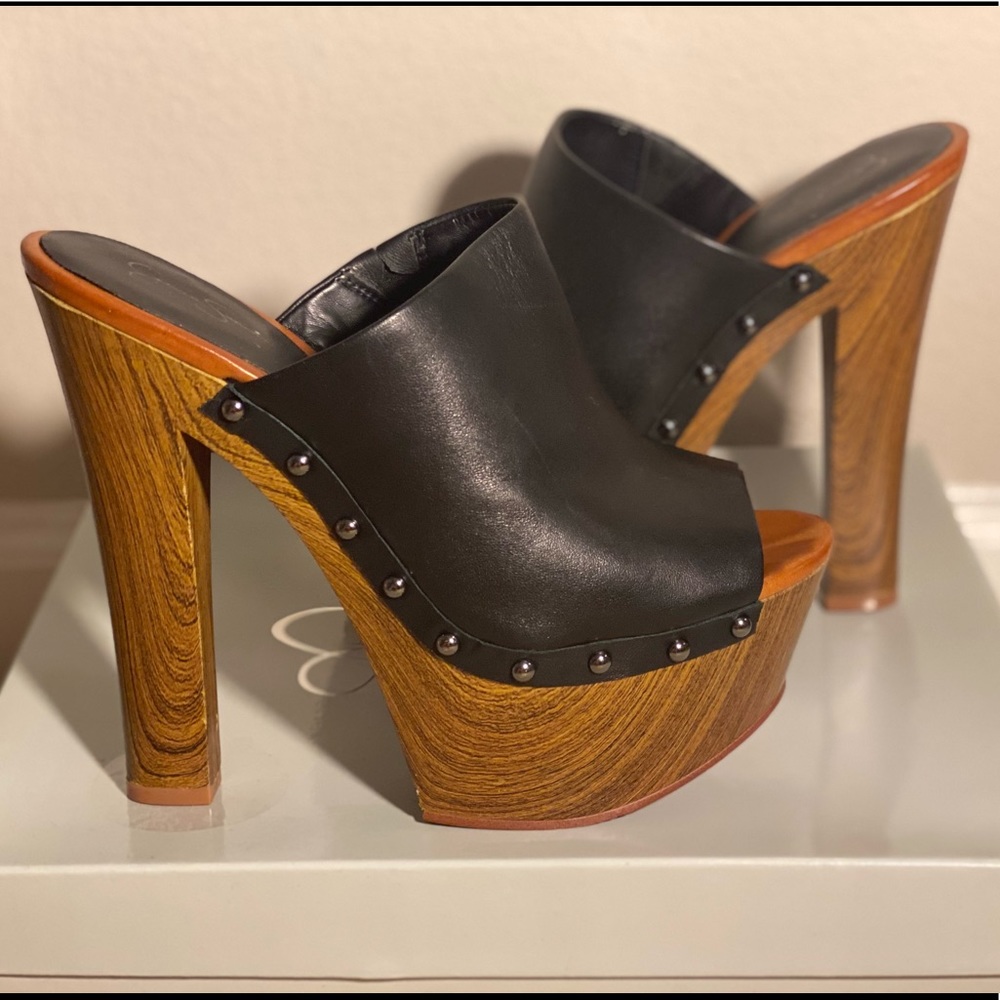 Jessica Simpson Wooden Clog Heel